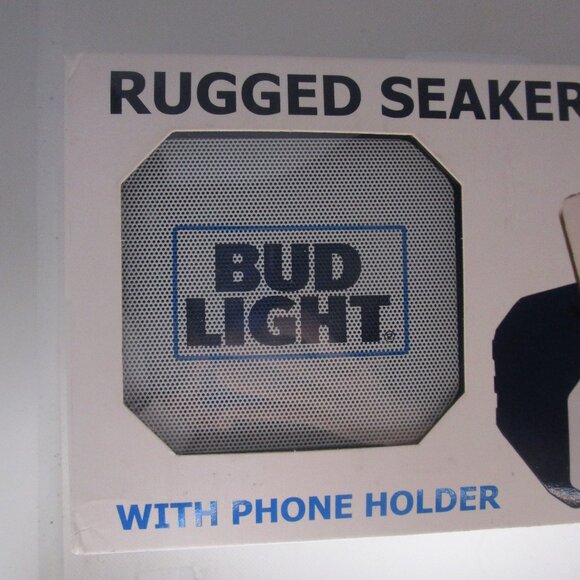 Bud Light Waterproof Rugged Bluetooth Phone Holder Speaker NIB READ - Picture 7 of 9